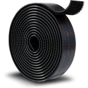 3M Dual Lock SJ3550A 1"8ft Black, Reclosable Fastener Mounting Tape Interlocking Mushroom Shaped Strong Adhesive Hook Lock Sticky Tape Waterproof for Indoor and Outdoor, EZ Pass, Pedalboard, 1 Pack