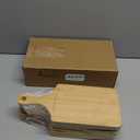 Lounsweer 6 Pcs Thicken Cutting Board Bulk Wood Board for Chopping Serving Charcuterie Material for Laser Engraving Mother' Day Wedding Housewarming Gift(Bamboo,11 x 5 Inches)