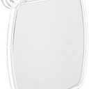 iDesign Plastic Power Lock Suction Shower Shaving Mirror with Razor Holder, Fog-Free Mirror for Bathroom or Tub, 6.25" x 8.5" x 2.5", Clear 2Pcs