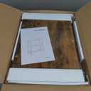 Snughome 10-30 Gallon Fish Tank Stand, Aquarium Stand 2-Tier Storage Shelves, Heavy Duty Terrarium Stand for Home Office Fish Tank Shelf, 30" L x 11.8" W x 30.7" H, Rustic Brown