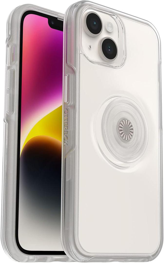 OtterBox + Pop Symmetry Clear Series Case for iPhone 14 & iPhone 13 (Only) - Non-Retail Packaging - Clear