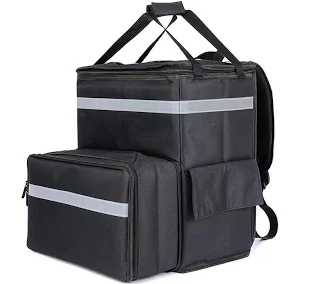 Large Capacity Insulated Food Delivery Bag Expandable Reusable Insulated Backpack Bag
