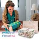 Nurses Gifts for Women/Men, Cute Nurses Week/Appreciation Gifts - Soft LPN RN Nurse Blanket, Nursing Student Graduation Gift Flannel Throw Blanket 60" X 50"
