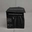 OVENTE 1.7L Double Wall Electric Tea Kettle, 1100W Water Boiler and Heater with Cool-Touch Exterior, Stainless Steel Insulated Interior, Auto Shut-Off, Boil-Dry Protection & Locking Lid, Black KD64B