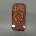 Offical Cosmic Orange for iPhone 17 Pro Max Case with 360 Spin Stand [DIY Glitter Cardstock] [Fit for MagSafe] 16FT Mil-Protection Polished for iPhone 17 Pro Max Case with Stand 6.9'', Cosmic Orange