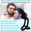 Anti Snoring Chin Strap for Sleeping, Adjustable Jaw Support Strap to Keep Mouth Closed, Stops Snoring Dry Mouth for Men Women, 2 Pack Comfort Fit Nighttime Sleeping Aid Snoring Solution