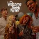 LookLight Welcome Foolish Mortals Halloween Decor Neon Sign Cold White Letters Neon Light Dimmable Spooky Gothic Haunted Mansion LED Signs for Halloween LED lights Wall Decor USB Light Up Sign for Bar Party Decoration 15x12.6inchees