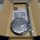 Sign Stands for Display, 8.5 x 11 InchesAdjustable Sign Holder Stand, Floor Sign Standing Display Snap Open Sign Frame for Vertical & Horizontal View Displayed Poster Holder (1 Pack Square)