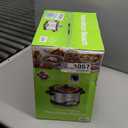 Hamilton Beach 4 Quart Programmable Slow Cooker with Flexible Easy Programming, 5 Cooking Times, Dishwasher-Safe Crock & Lid, Silver (33443)