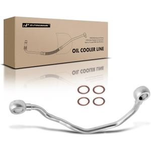 A-Premium Front Upper Engine Oil Cooler Line Hose Assembly Compatible with Toyota Camry RAV4 Tundra 4Runner Highlander Venza Sienna Avalon Lexus RX350 RX450h ES350