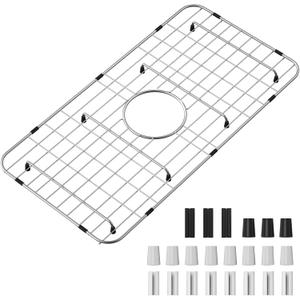 Sink Grid 25-1/8" x 12-7/8",Sink Protector Grid, Centered Drain with Corner Radius 1-1/2"