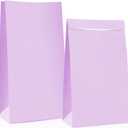 Oletx 30-Pack Purple Party Favor Paper Bags,9'' Wrapped Treat, Goodie,Candy, Paper Lunch Bags for Birthday Party, School Activities