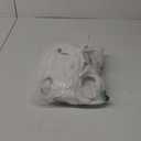 NICETOWN White Sheer Linen Curtains for Living Room 84 inch Length 2 Panels Set, Grommet Semi Sheer Privacy with Light Filtering Flax Window Treatments for Bedroom, W52 x L84