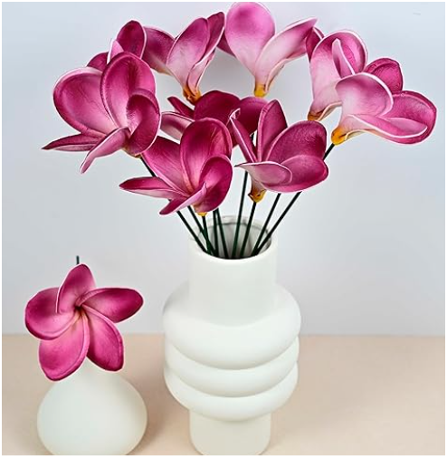 Birthday Gifts for Women 8pcs Flowers PU Real Touch Flowers Women's Gifts for Christmas Artificial Flowers for DIY Birthday Gifts Wedding Gifts Home Decor Table Centerpiece (104)