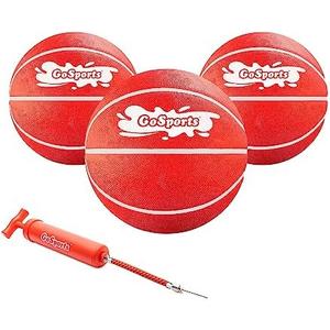 GoSports Swimming Pool Basketballs 3 Pack - Red or Blue - Great for Floating Water Basketball Hoops