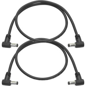 2 x 90 Degree 12V DC 5521 Male to Male Extension Cord 1.6FT, Camera Power Cord