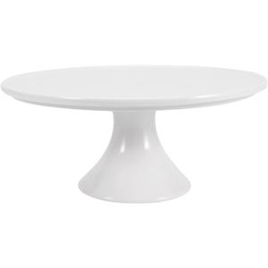 9-Inch Round White Porcelain Cake Stand - Show Off Your Desserts, Celebrate in Style, Perfect for Holiday Gatherings, Weddings & Parties