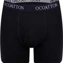 Men's Boxer Briefs Cotton Underwear With Fly 6-Pack (4X-Large Big Tall)