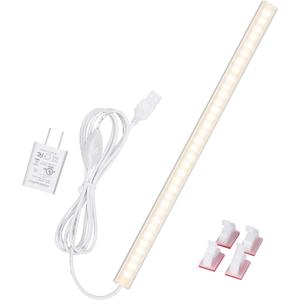 Under Cabinet Lights, 12 Inch Dimmable LED Under Cabinet Lighting, Natural White 4000K, Slim Under-Counter Light Fixtures with Memory Function, Under Counter Lights for Kitchen, Desk Light Bar