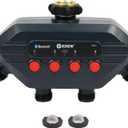 Eden 93443 4-Zone Bluetooth Water Timer |, Stainless Steel Washers Charcoal Gray