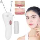 Threading Hair Removal, Hair Removal Device, Electric Threading Epilator USB Hair Remover for & Body Hair Removal with Cotton Thread Roll (Pinks)