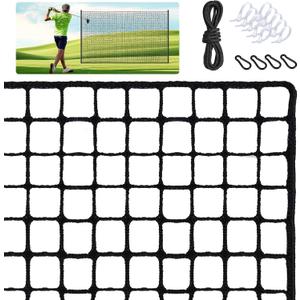 Heavy Duty Golf Hitting Net - Indoor/Outdoor Nylon Netting, Ideal for Backyard & Garage Swing Training, 10ft×40ft