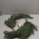 Artificial Real Touch Deluxe Norfolk Pine Garland Christmas Garland for Mantle Garland Greenery Christmas Garlands 2 PCS