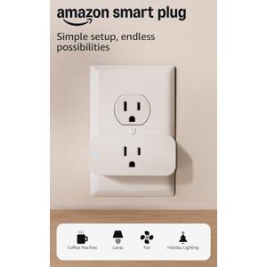 Amazon Smart Plug, Works with Alexa, Simple Setup, Endless Possibilities
