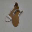 IDIFU Women's 3 Inch Heel Sandals for Women US 8.5, Color: White Pu