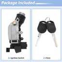 No.989-019/9L8Z3511A Ignition Lock Cylinder for Ford Escape 2008-2012 for Ford Focus 2009-2011 Ignition Switch Cylinder Barrel Lock with 2 Key