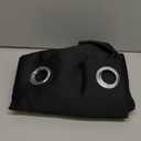 NICETOWN Pitch Black Solid Thermal Insulated Grommet Blackout Curtains/Drapes for Bedroom Window (2 Panels, 42 inches Wide by 63 inches Long, Black)