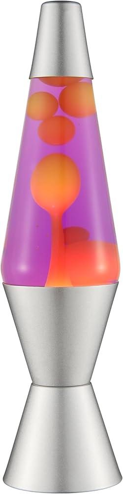 The Original Lava Lamp - Large 52oz 16.3 - Vivid Twilight - Classic Liquid Motion Lamp - Orange Lava and Purple Liquid 