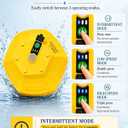2026 New Bait Bucket Aerator for Fishing, Floating & Rechargeable IPX7 Waterproof Oxygen Pump, Ultra-Quiet Bubbler for Live Minnows, Portable Fish Tank & Aquarium Aerator