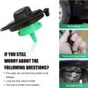 2 x 1 PC Car Fuel Tank Cap, Fuel Filler Cap Replacement Parts 5Q0201550L, Compatible with Audi A4 A5 A8 S4 S5 S8 Q5 RS5 SQ5 Quattro Allroad (Black)