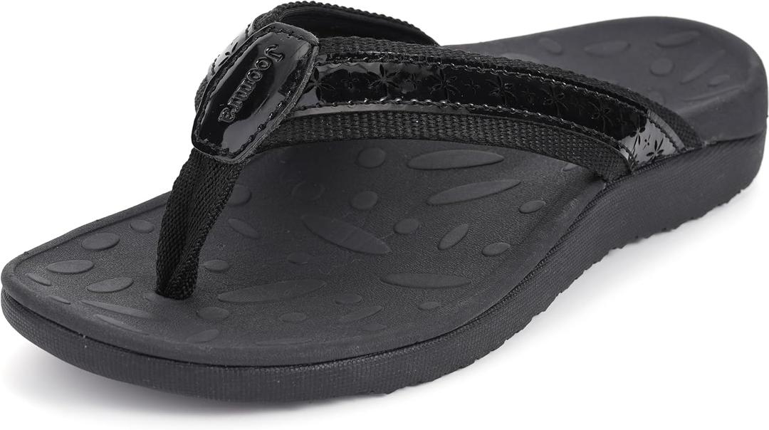 Joomra Women's Flip Flops Arch Support Orthotic Toe Post Thong Sandals 40