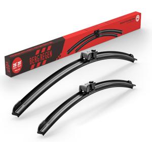 BERG REGEN 26"+20" Windshield Wiper Blades Replacement for Volvo S60 2011-2018 S80 2007-2016 V60 2013-2014  Genuine OEM Quality (Set of 2)