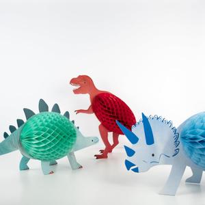 Meri Meri Honeycomb Dinosaur Decorations (Pack of 3)