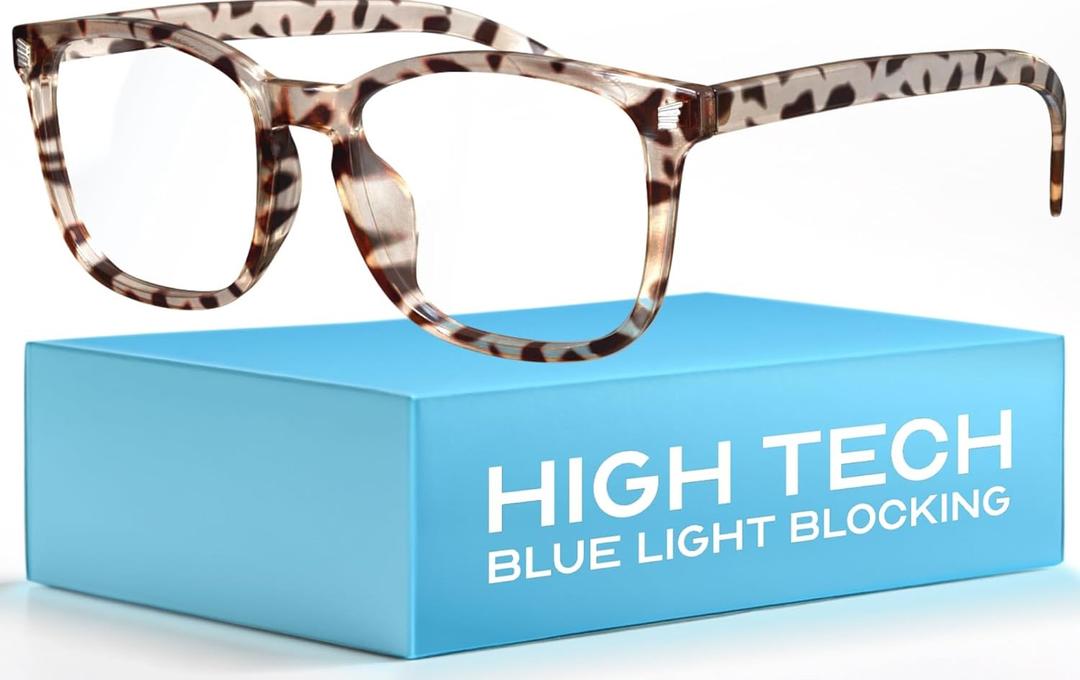 livho High Tech Blue Light Glasses - Advanced Blue Light Blocking Computer Glasses - Anti Eyestrain & UV Glare