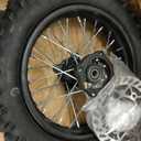 3.00-12 80/100-12 Dirt Bike Rear Rim Wheel Tire With 15mm Bearing for 50cc-125cc Apollo SSR TaoTao Baja DB14 CRF70 TTR PW80 XR70 KLX110 RM65 KX65 Coolster Pit Bike Motorcycle