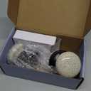 NCL White Door Knobs, Matte Black Keyless Door Handles, Porcelain Door Levers, Interior Bath Door Knob
