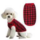 Topbuti Dog Fleece Sweater for Small Dogs Christmas Buffalo Plaid Pet Clothing Warm Soft Dog Winter Clothes Pet Pullover Jumper for Small Cats Puppy (Large, Plaid)