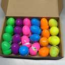 24 Pack Prefilled Easter Eggs with Squishy Toys Easter Basket Stuffers Stuffed Easters Eggs Filled Easters Egg Fillers Egg Hunt Party Favors for Kids Boys Girls