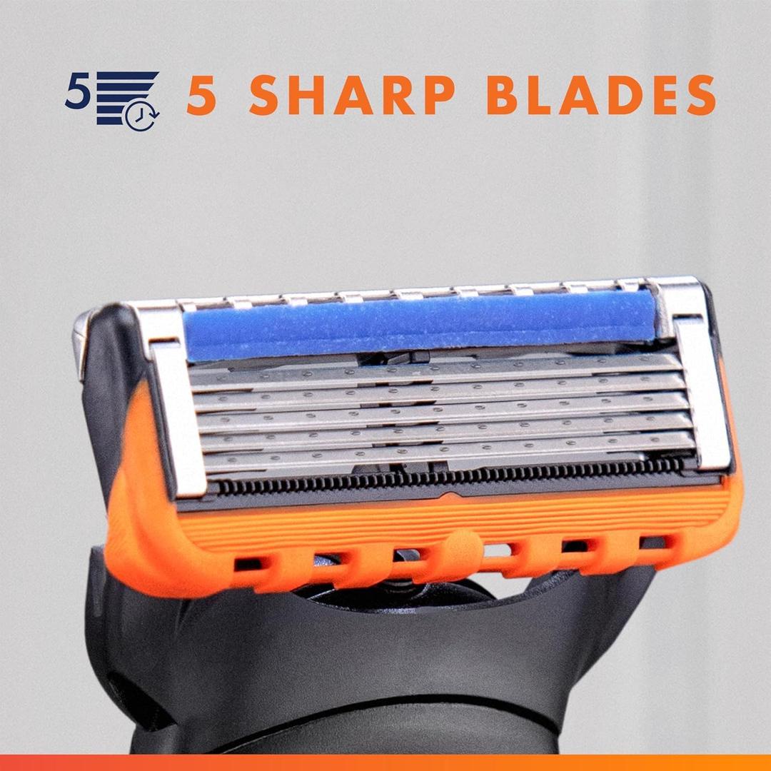 24Pcs Premium Razor Blades for Men  5Layer Stainless Steel Refills Compatible with Fusion 5 Style Razors, Smooth Shaving Replacement Cartridges Value Pack