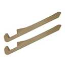 LYCARESUN 2 Pack Car Seat Gap Filler, Universal Car Seat Gap Plug to Fill The Gap Between Seat and Console Stop Things Dropping, Beige