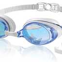 Aegend Flat Lens Swim Goggles, Anti-Fog Swimming Goggles, No Leak Anti-UV Pool Goggles for Adult Men Women Youth