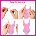 2 x JOYMEMO Bikinis and Martinis Banner with Bachelorette Garland, Hot Pink Bikinis and Martinis Decorations, Summer Bachelorette Party Decor, Engagement Party Supplies