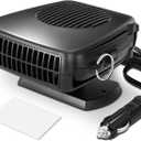 DNA MOTORING 12V 170W Portable Car Heater, 2 in 1 Heating & Cooling, Electric Car Heaters Defroster with Plugs in Cigarette Lighter, Fast Heating Defroster, 360 Rotation Defogger, TOOLS-00786
