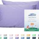 Sunflower King Pillowcases Set of 2, 100% Cotton King Pillow Cases 2, 2040 inches Lavender, Soft and Breathable