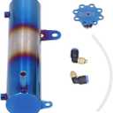 Coolant Overflow Tank, Universal 500ML Aluminum Car Radiator Overflow Coolant Tank Oil Catch Bottle Reservoir Expansion