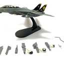 F14 US Navy Grumman Tomcat VF-31 Fighter 1/100 Diecast Aircraft Model Jolly Rogers (F-14D)